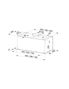 Okap Podszafkowy Do Zabudowy Maan Fiugi L 60 Biały 2