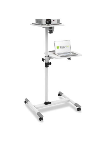 Techly Ica-Tb Tpm-6 Stojak Do Multimediów Biały Wózek Multimedialny