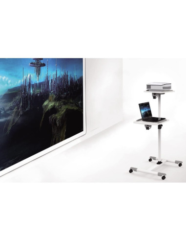 Techly Ica-Tb Tpm-6 Stojak Do Multimediów Biały Wózek Multimedialny