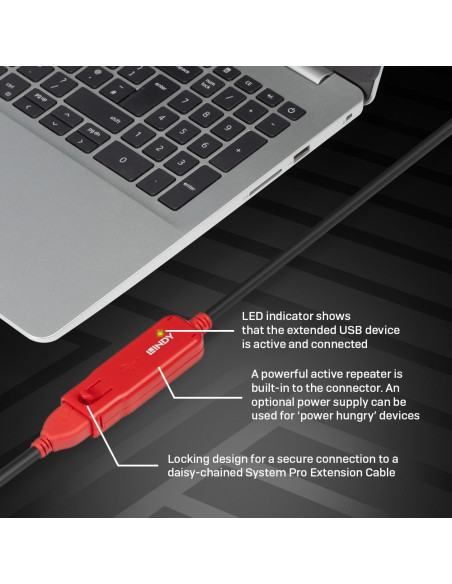 Lindy 42780 Adapter Zasilający/ Inwentor Czarny