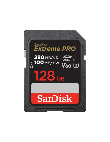 Karta Sandisk Extreme Pro Sdxc 128Gb 280/100 Mb/S V60 Uhs-Ii
