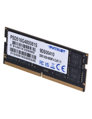 Patriot Signature So-Dimm Ddr5 16Gb 4800Mhz 1 Rank