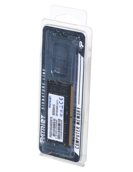 Patriot Signature So-Dimm Ddr5 16Gb 4800Mhz 1 Rank