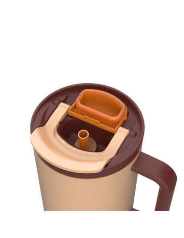 Kubek Termiczny Z Teleskopową Słomką Kambukka Rio Tumbler 950Ml Almond Dream