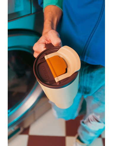 Kubek Termiczny Z Teleskopową Słomką Kambukka Rio Tumbler 950Ml Almond Dream