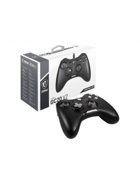Msi Force Gc20 V2 Czarny Usb 2.0 Gamepad Analogowa/Cyfrowa Android, Pc