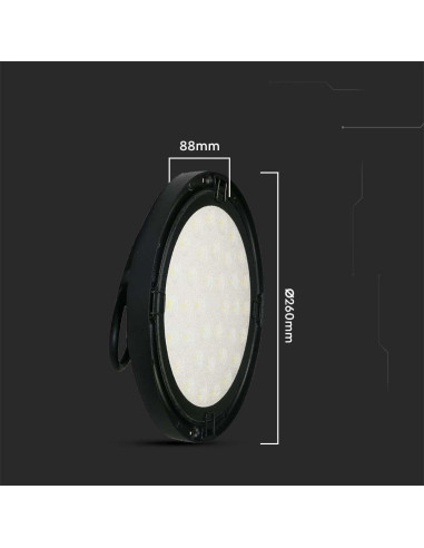 Oprawa Led V-Tac Vt-92150 High Bay 150W Ip65 120Lm/W 6500K 15300Lm (Sku 7811) Czarny