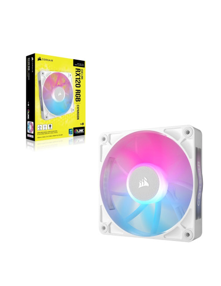 Corsair Icue Link Rx120 Rgb Obudowa Komputera Wentylator 12 Cm Biały 1 Szt.