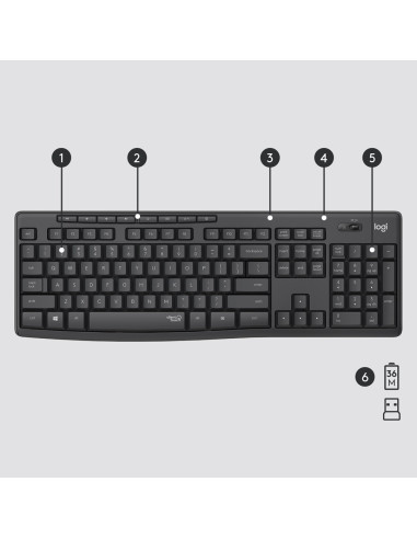 Zestaw Logitech Mk295 Us Silent Wireless