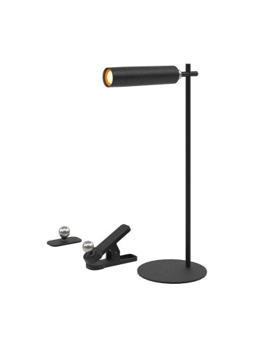 Lampka Biurkowa V-Tac Vt-7413 4W1 Kinkiet, Klips, Latarka 3W Led 37Cm 4000K 300Lm (Sku 23042) Czarny