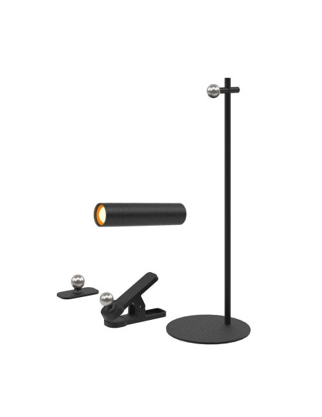 Lampka Biurkowa V-Tac Vt-7413 4W1 Kinkiet, Klips, Latarka 3W Led 37Cm 4000K 300Lm (Sku 23042) Czarny