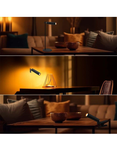 Lampka Biurkowa V-Tac Vt-7413 4W1 Kinkiet, Klips, Latarka 3W Led 37Cm 4000K 300Lm (Sku 23042) Czarny