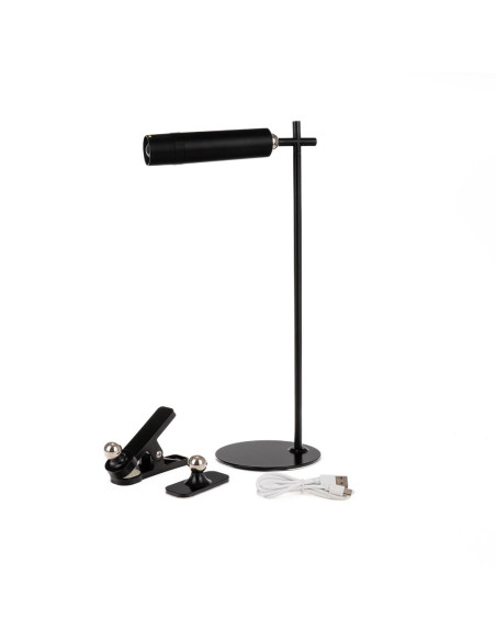 Lampka Biurkowa V-Tac Vt-7413 4W1 Kinkiet, Klips, Latarka 3W Led 37Cm 4000K 300Lm (Sku 23042) Czarny