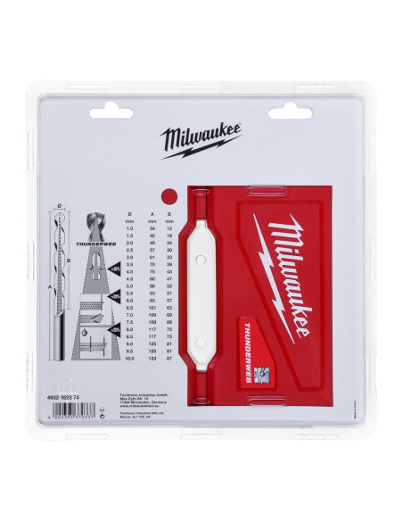 Wiertła Do Metalu Milwaukee 4932352374 Hss-G Thunderweb 19Szt 1-10Mm