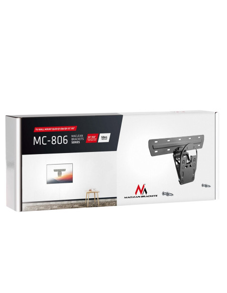 Uchwyt Ścienny Do Telewizora Maclean Mc-806 (Ścienne  50" - 65"  Max. 50Kg)