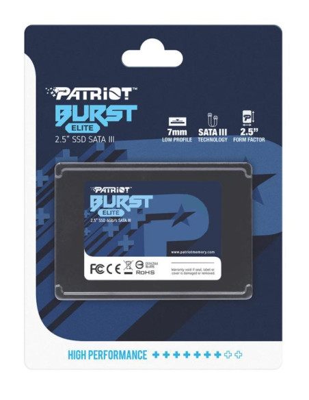 Ssd Patriot Burst Elite 240Gb 2.5" Sataiii Tlc