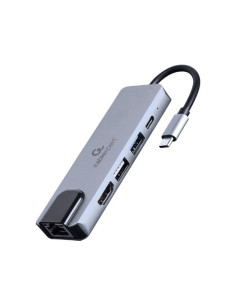 Gembird A-Cm-Combo5-04 Stacja Dokująca Przewodowa Usb 3.2 Gen 1 (3.1 Gen 1) Type-C Srebrny 2