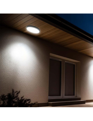 Plafon V-Tac Vt-8630B Natynkowy 36W Led Ip44 42Cm 4000K 3820Lm (Sku 76401) Czarny