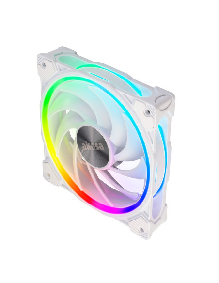 Akasa Soho Ar Obudowa Komputera Radiator 12 Cm Przezroczysty, Biały 1 Szt.