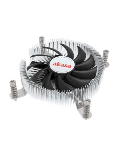Akasa Intel Lga1700 Procesor Chłodnica Hybrydowa 7,5 Cm Aluminium, Czarny 1 Szt.