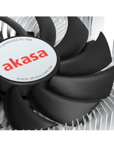 Akasa Intel Lga1700 Procesor Chłodnica Hybrydowa 7,5 Cm Aluminium, Czarny 1 Szt.