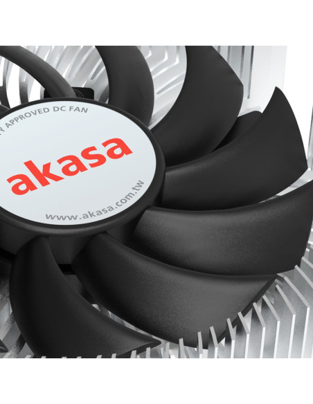 Akasa Intel Lga1700 Procesor Chłodnica Hybrydowa 7,5 Cm Aluminium, Czarny 1 Szt.
