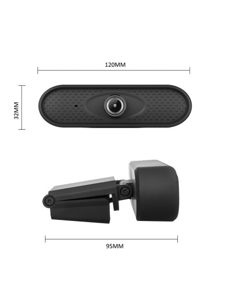 Nanors Kamerka Internetowa Usb Hd 1080P (1920X1080) Z Wbudowanym Mikrofonem, Długość Przewodu 1,7M 25Fps Rs680