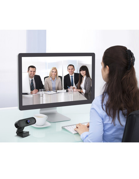 Nanors Kamerka Internetowa Usb Hd 1080P (1920X1080) Z Wbudowanym Mikrofonem, Długość Przewodu 1,7M 25Fps Rs680