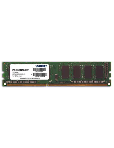 Pamięć Patriot Memory Signature Psd38G16002 (Ddr3 Dimm  1 X 8 Gb  1600 Mhz  Cl11)