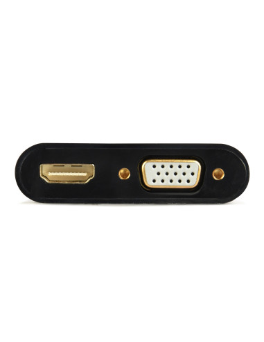 Gembird Adapter Hdmi Męski Do Hdmi Żeński + Vga Żeński Z Audio + Port Zasilania