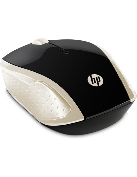 Mysz Hp Wireless Mouse 200 Silk Gold Bezprzewodowa Czarno-Złota 2Hu83Aa