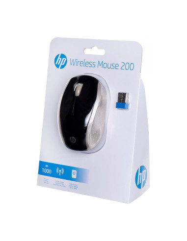 Mysz Hp Wireless Mouse 200 Silk Gold Bezprzewodowa Czarno-Złota 2Hu83Aa