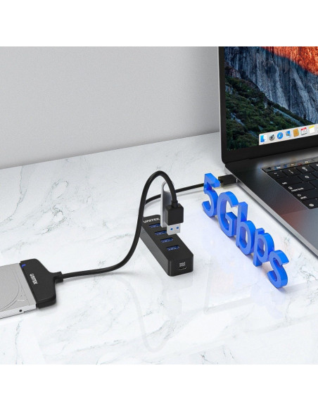 Unitek Hub Usb-A 4X Usb-A 3.1, Aktywny,10W, H1117A
