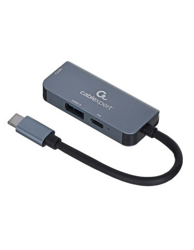 Gembird Multi Adapter Usb Typ-C 3W1 (Hub Usb + Hdmi + Pd)
