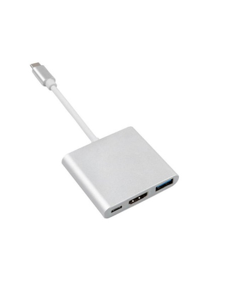 Maclean Adapter Usb 3.1 C-Hdmi 4K + Usb 3.0 + Usb C Mctv-840