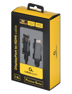 Gembird Kabel Displayport M -  Hdmi M/M 4K, 1.8M 2