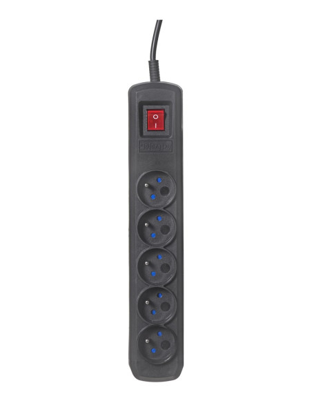 Listwa Przeciwprzepięciowa Activejet 5Gn/3M/Cz (10A  2300W) 3M  Kolor Czarny