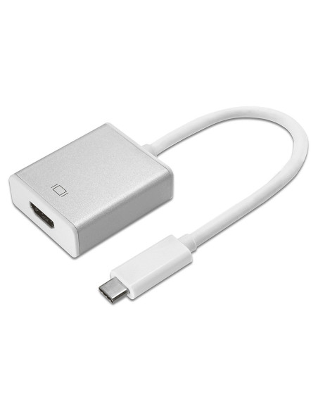 Adapter Do Kabli Maclean Mctv-841 (Micro Usb Typu C M - Hdmi F  Kolor Biało-Szary)