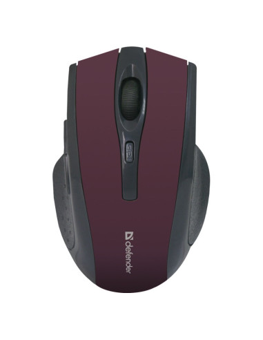 Defender Mysz Bezprzewodowa Accura Mm-665 Rf Burgund 1600Dpi 6P 52668