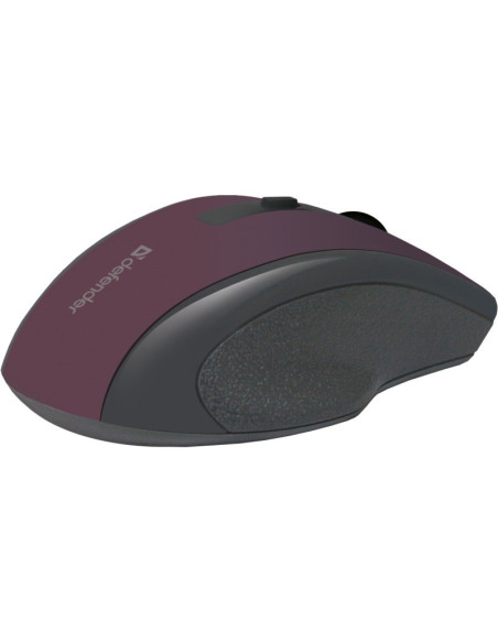 Defender Mysz Bezprzewodowa Accura Mm-665 Rf Burgund 1600Dpi 6P 52668