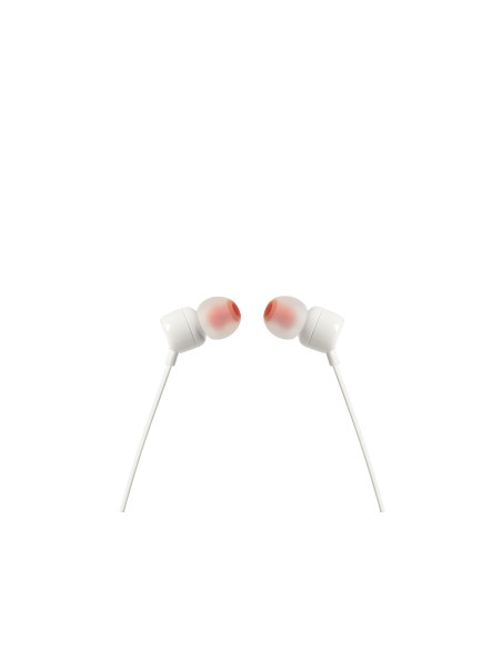 Słuchawki Jbl T110 (Biały, Z Mikrofonem)