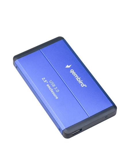 Gembird Obudowa Hdd/Ssd Usb 3.0 2.5" Sata, Aluminium, Niebieska