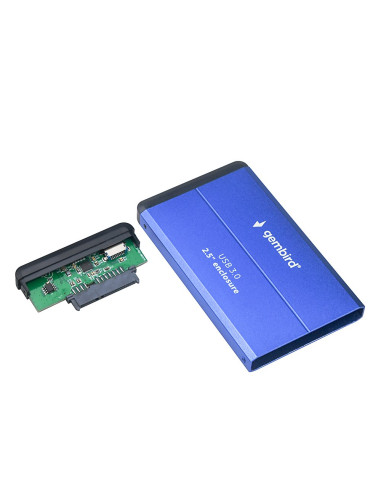 Gembird Obudowa Hdd/Ssd Usb 3.0 2.5" Sata, Aluminium, Niebieska