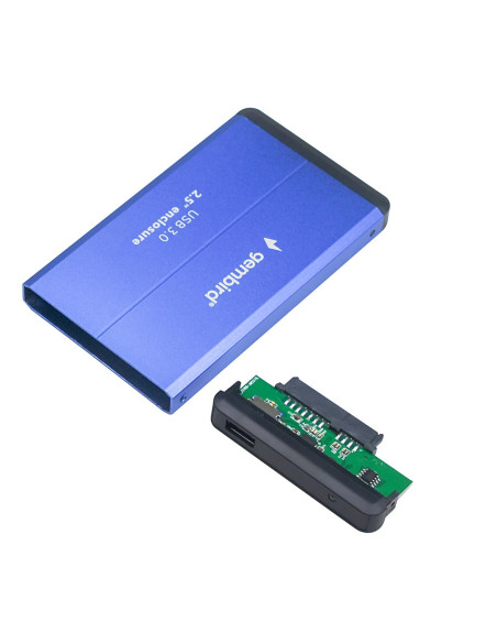 Gembird Obudowa Hdd/Ssd Usb 3.0 2.5" Sata, Aluminium, Niebieska