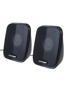 Audiocore Głośniki Komputerowe 6W Usb Minijack Black Led Ac835 2