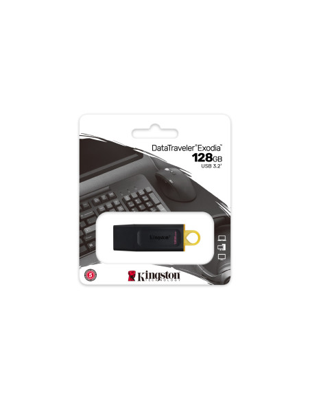 Kingston Flash 128Gb Usb 3.2 Gen1 Datatraveler Exodia (B+Y)