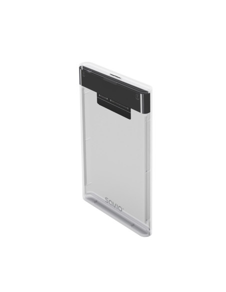Savio Zewnętrzna Obudowa Na Dysk Hdd/Sdd 2,5", Usb 3.0, Transparentna, Ak-66