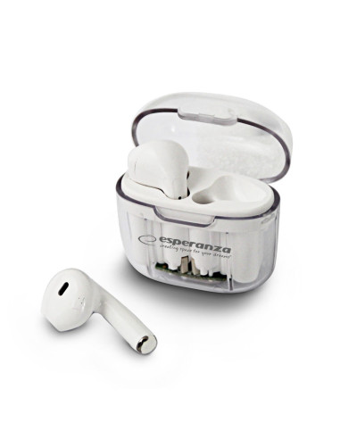 Esperanza Słuchawki Douszne Bluetooth Tws Anthe Whiterdera Eh237W