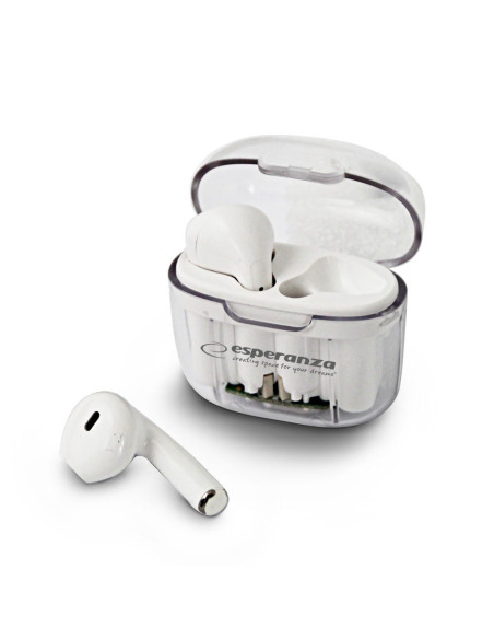 Esperanza Słuchawki Douszne Bluetooth Tws Anthe Whiterdera Eh237W