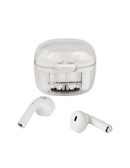 Esperanza Słuchawki Douszne Bluetooth Tws Anthe Whiterdera Eh237W